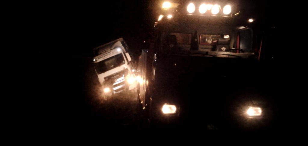 Mise en place de la depanneuse MAN 